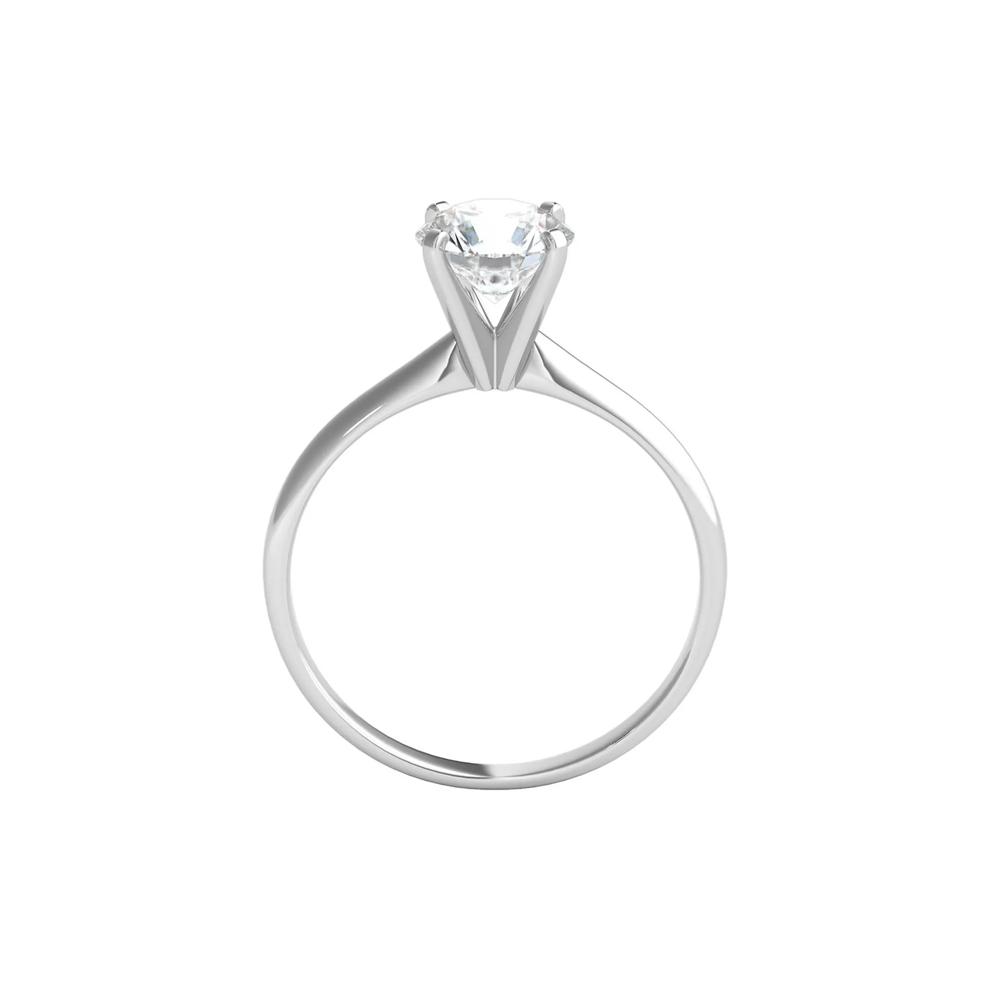 1 ct. tw. Diamond Solitaire Engagement Ring in 14K White Gold – Image 2 of 3