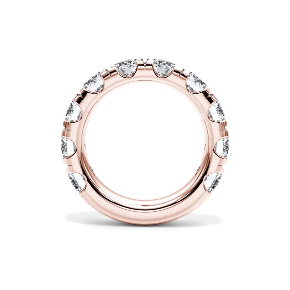 Lab Grown Diamond Round Comfort Fit Band in 14K Rose Gold (5 ct. tw.) – Image 2 of 4