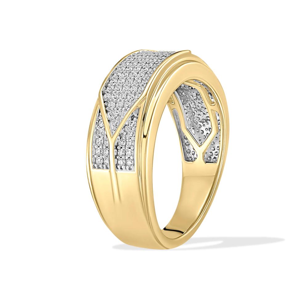 Men's Diamond Band in 10K Yellow Gold (1/2 ct. tw.) – Image 3 of 4