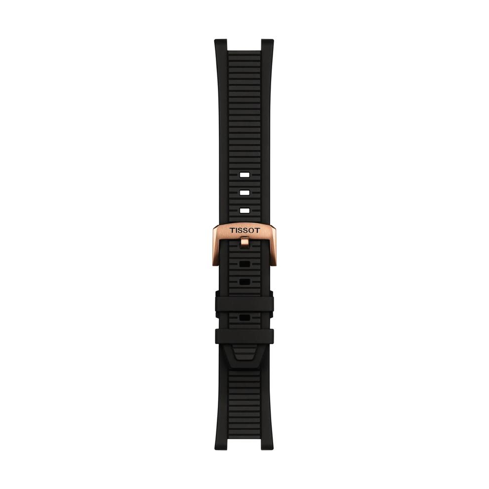 Men's T-Race Powermatic 80 Watch in Black Silicone and Rose Gold Tone Stainless Steel, 41MM – Image 4 of 6
