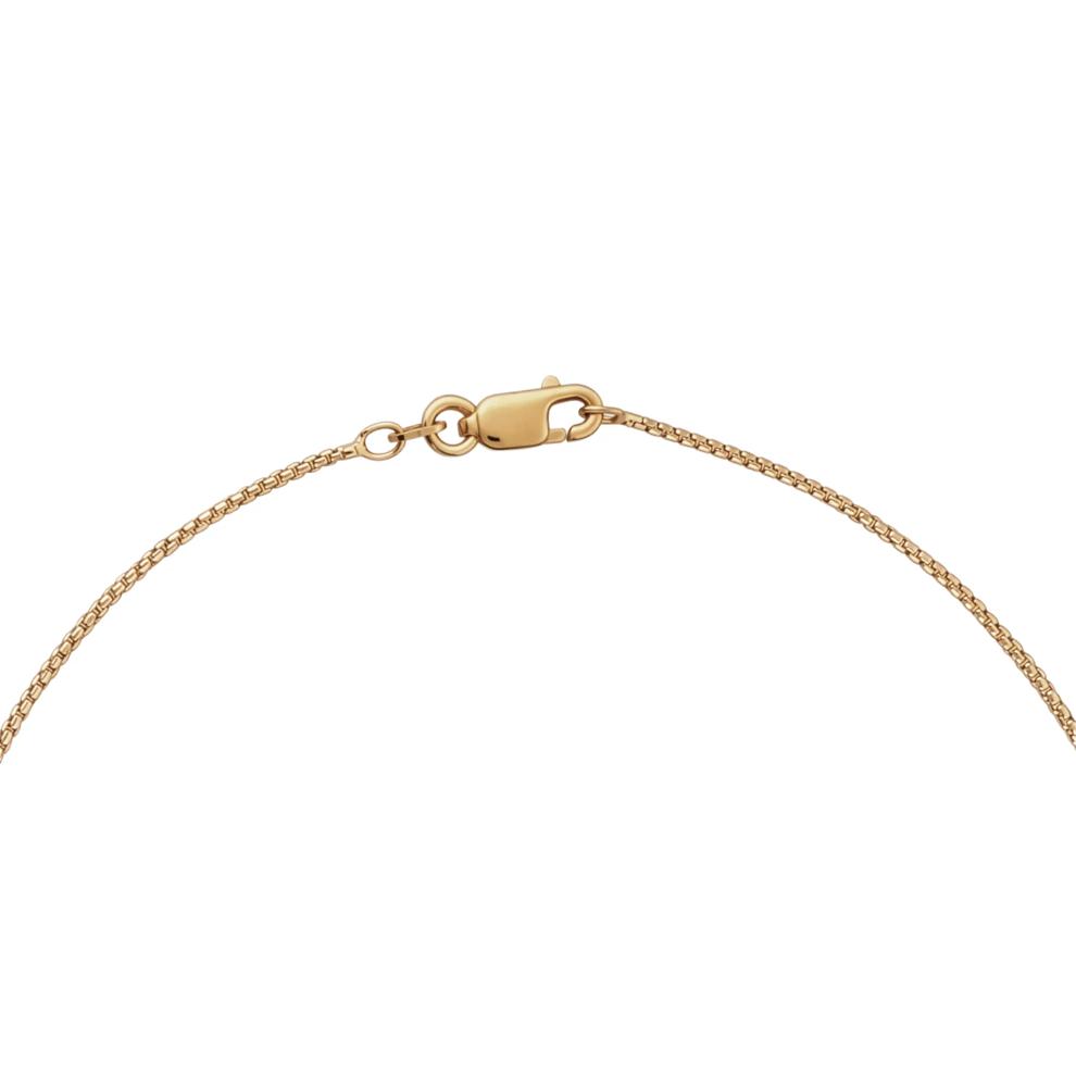 Lab-Created White Sapphire Twist Loop Pendant Necklace in Vermeil – Image 4 of 4
