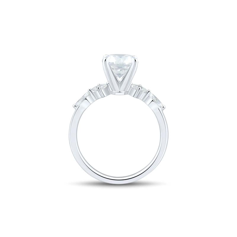 Lab Grown Diamond Semi-Mount Engagement Ring in Platinum &#40;1/3 ct. tw.&#41; – Image 3 of 6