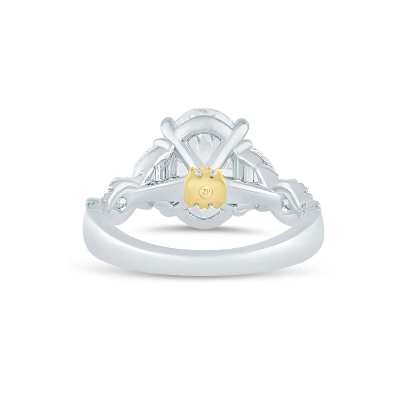 Natalie Lab Grown Diamond Engagement Ring in 14K White and Yellow Gold (3 5/8 ct. tw.) – Image 4 of 4