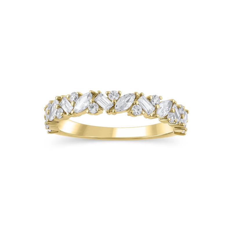 Lab Grown Diamond Anniversary Band in 14K Yellow Gold &#40;3/4 ct. tw.&#41; – Image 1 of 3