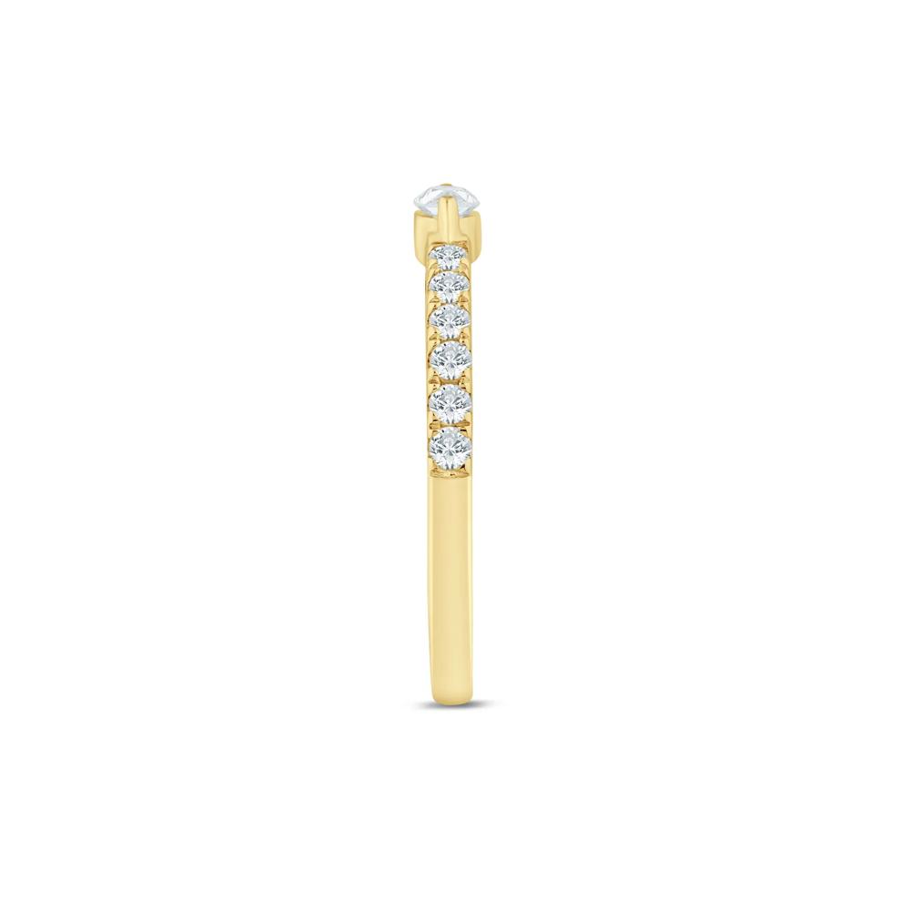 Lab Grown Diamond Marquise-Cut Open Band in 14K Yellow Gold (3/8 ct. tw.) – Image 3 of 3