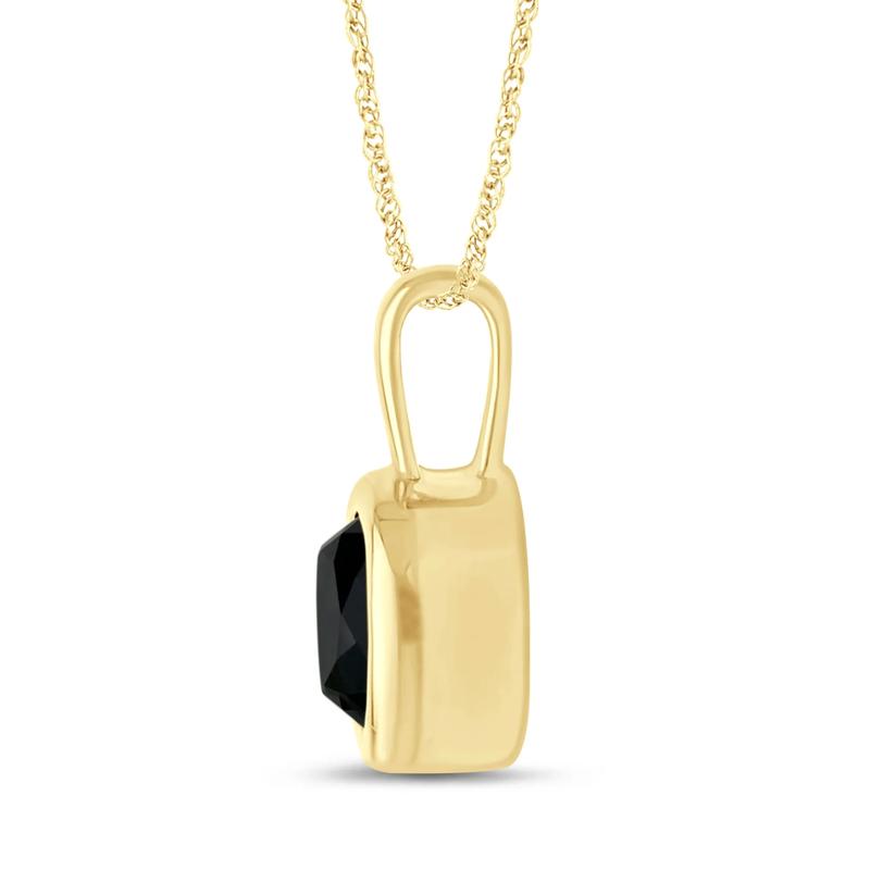 Black Diamond Bezel Pendant in 10K Yellow Gold &#40;1 ct.&#41; – Image 2 of 2