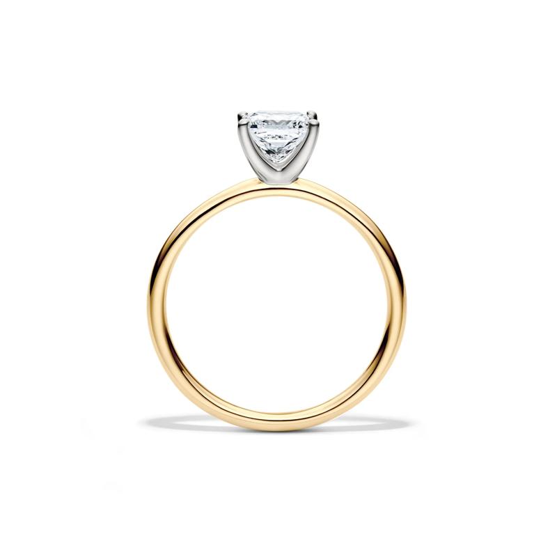 Diamond Princess Cut Solitaire Engagement Ring in 14K Yellow Gold &#40;1 ct.&#41; – Image 2 of 5