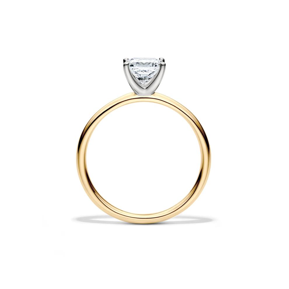 Diamond Princess Cut Solitaire Engagement Ring in 14K Yellow Gold (1 ct.) – Image 2 of 5