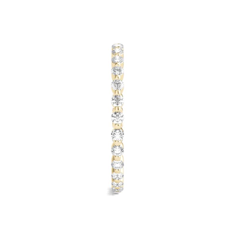 Round Brilliant-Cut Lab Grown Diamond Eternity Band in 14k Yellow Gold &#40;1/2 ct. tw.&#41; – Image 3 of 3