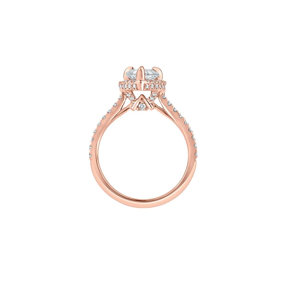 Perry Lab Grown Diamond Pear-shaped Engagement Ring in 14K Rose Gold (2 5/8 ct. tw.) – Image 2 of 5