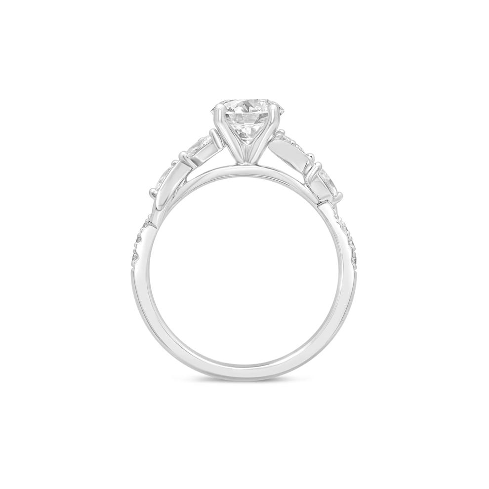 1/3 ct. tw. Diamond Semi-Mount Engagement Ring in 14K White Gold (Setting Only) – Image 3 of 6