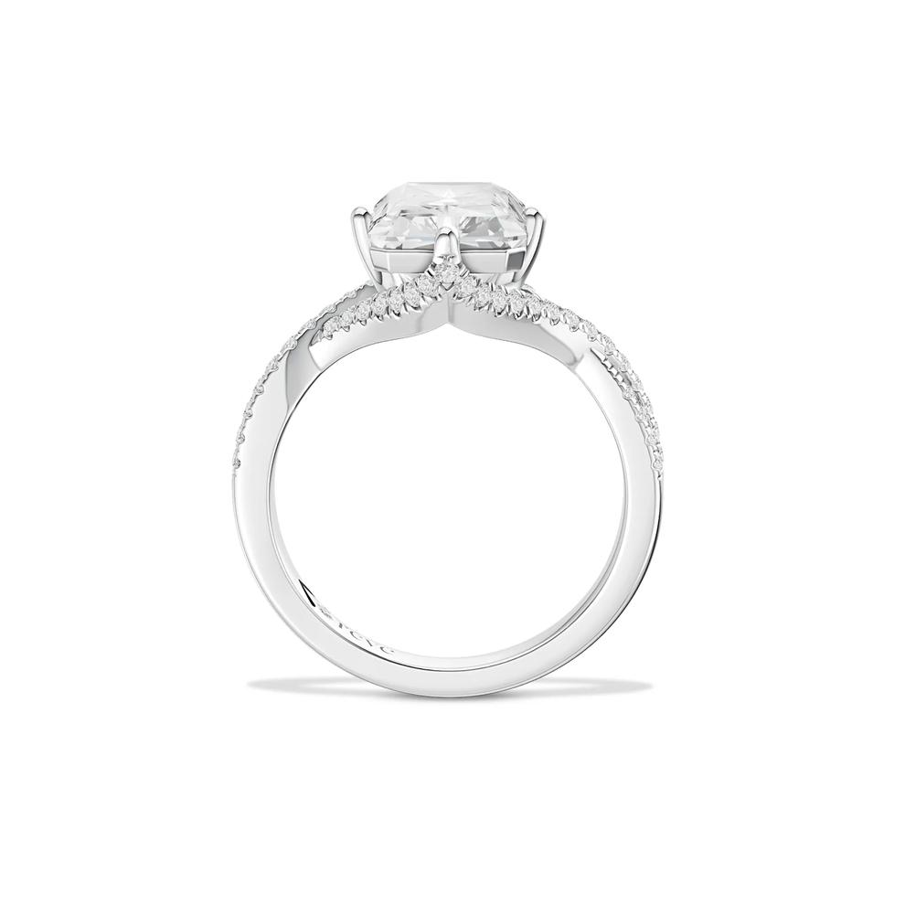 Lucca Lab Grown Diamond Radiant Center Engagement Ring in Platinum (3 1/3 ct. tw.) – Image 2 of 4