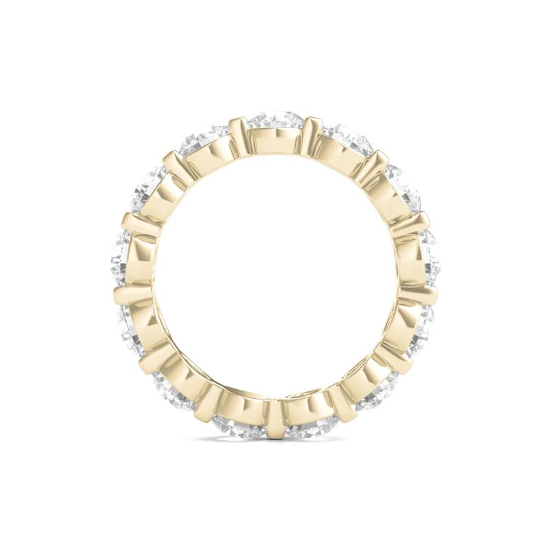Round Brilliant-Cut Lab Grown Diamond Eternity Band in 14k Yellow Gold &#40;4 ct. tw.&#41; – Image 2 of 3