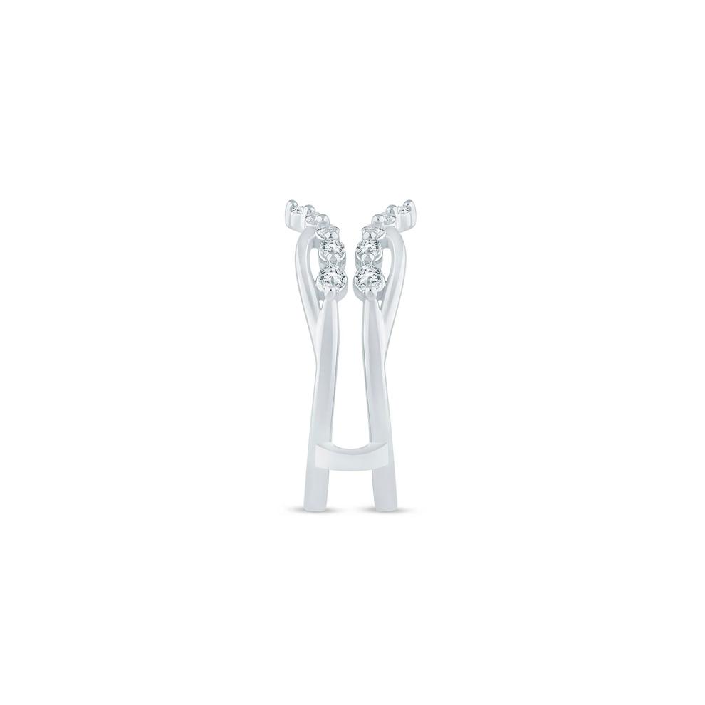 Lab Grown Diamond Open Insert in 14K White Gold (1/3 ct. tw.) – Image 2 of 3