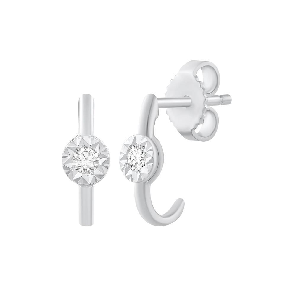 6-Pair Diamond Earring Set in Sterling Silver (1/4 ct. tw.) – Image 3 of 4