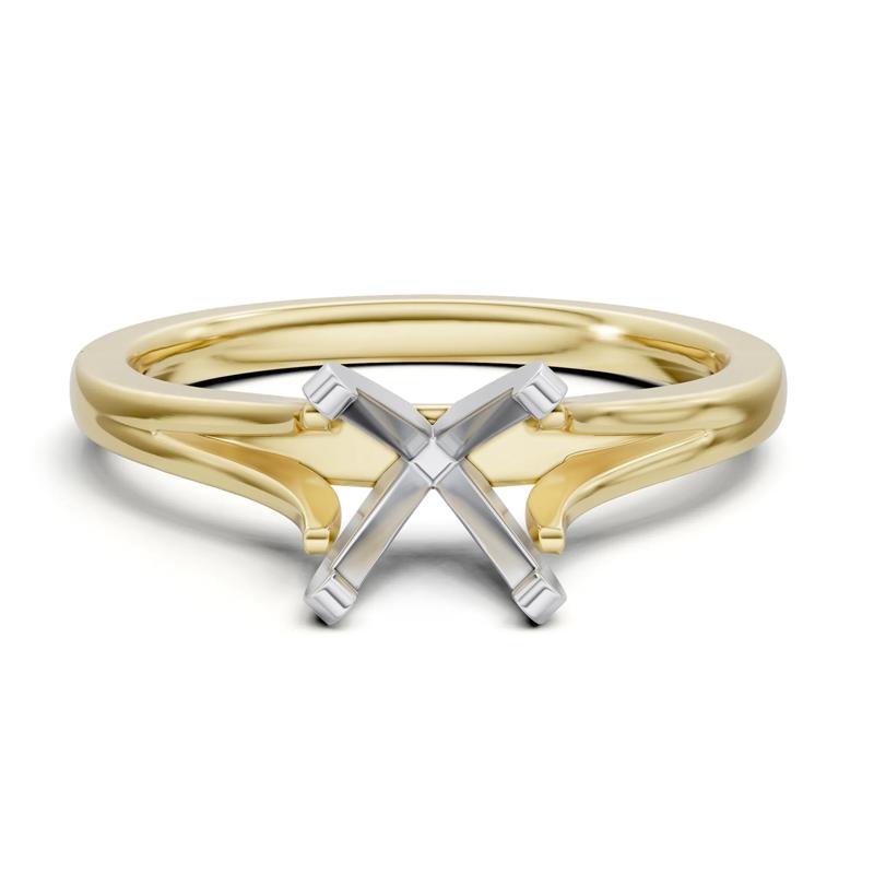 Split-Shank Semi-Mount Engagement Ring in 14K Gold &#40;Setting Only&#41; – Image 2 of 6