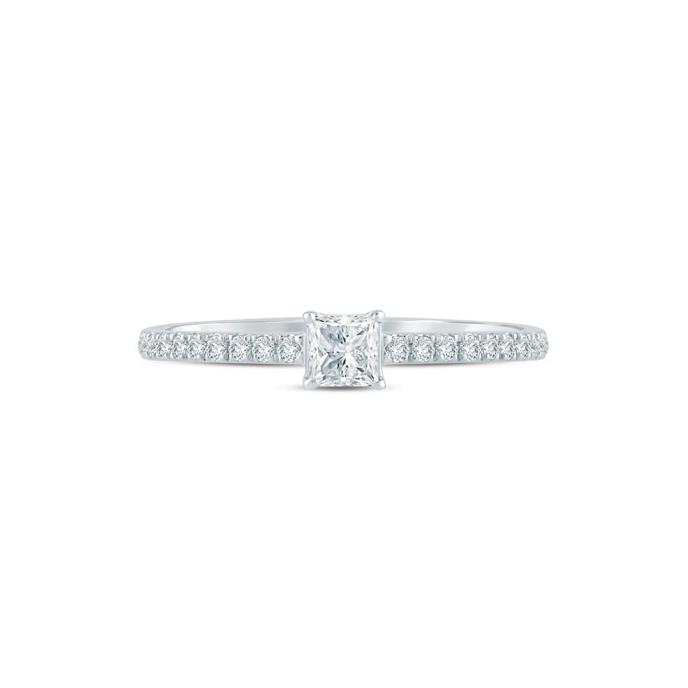 Lab Grown Diamond Promise Ring in Sterling Silver (3/8 ct. tw.) – Image 1 of 3