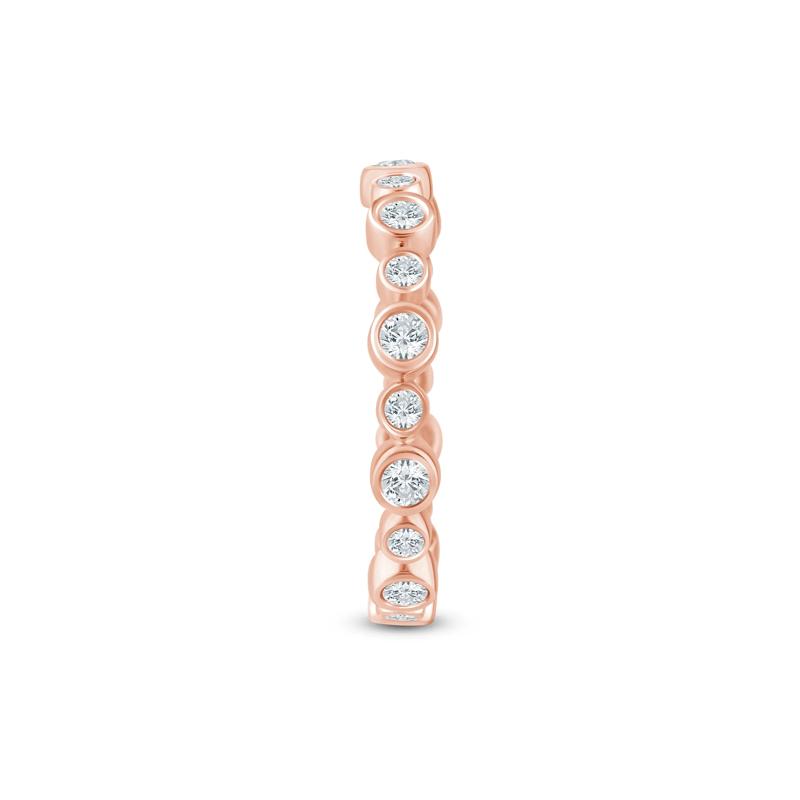 Lab Grown Diamond Bezel Open Band in 14K Rose Gold &#40;1/2 ct. tw.&#41; – Image 3 of 3