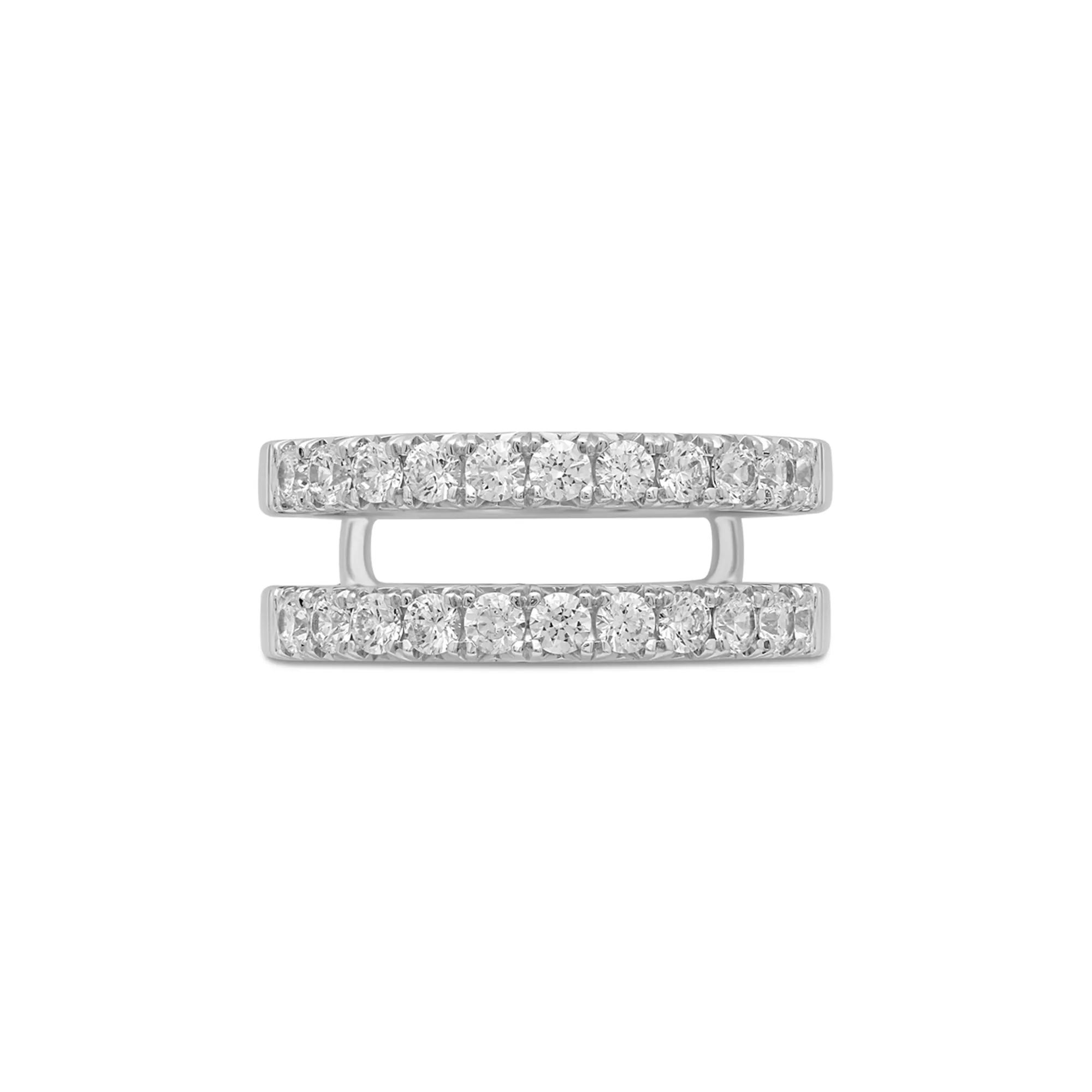 Helzberg Lab Grown Diamonds Lab Grown Diamond French Pavé Ring Enhancer