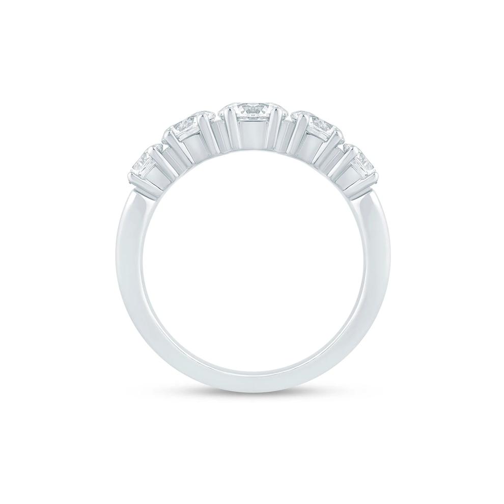 Diamond Five-Stone Anniversary Band in 14K White Gold (2 ct. tw.) – Image 2 of 3