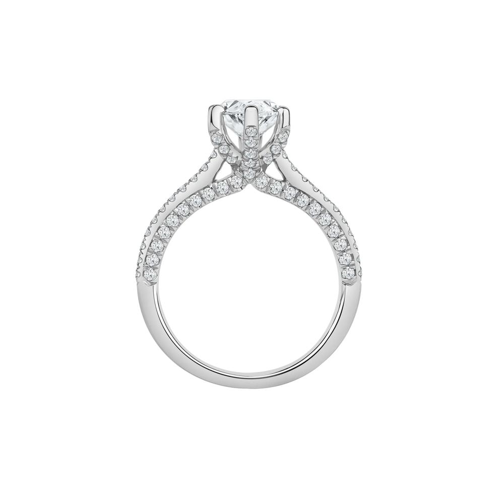 Morgan Lab Grown Diamond Engagement Ring in 14K White Gold (2 7/8 ct. tw.) – Image 2 of 5