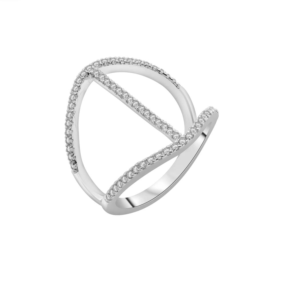 Diamond Open Bar Ring in 10K White Gold (1/3 ct. tw.) – Image 5 of 5