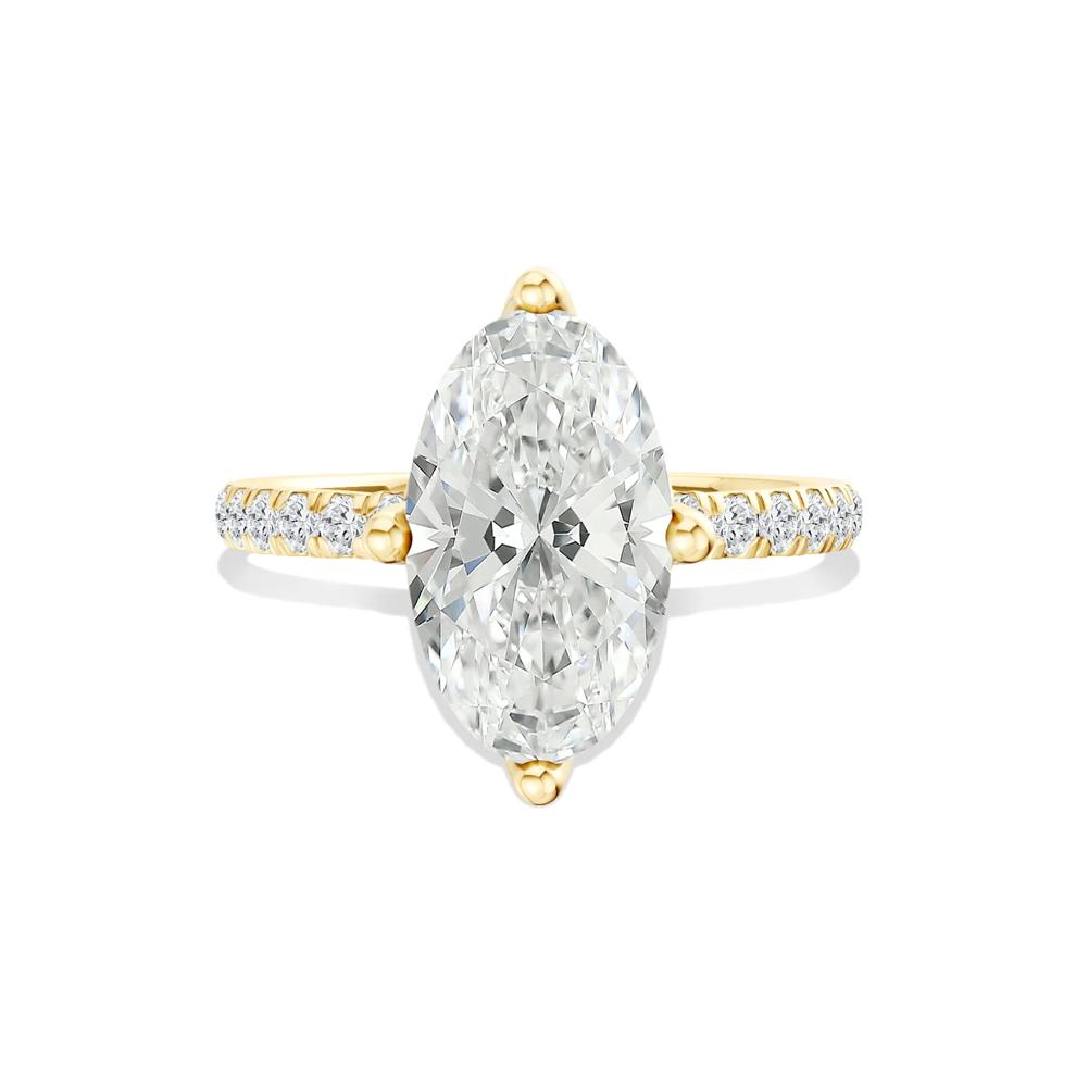Carrie Lab Grown Diamond Engagement Ring in 18K Yellow Gold (3 1/4 ct. tw.) – Image 1 of 4
