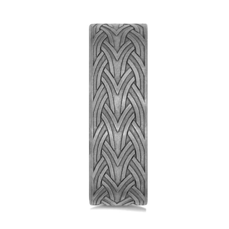Men&rsquo;s Tantalum Celtic Arrow Knot Band, 7MM – Image 3 of 3