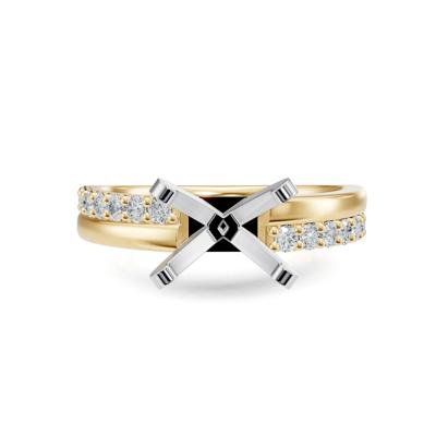 Lab Grown Diamond Semi-Mount Engagement Ring (Setting Only)