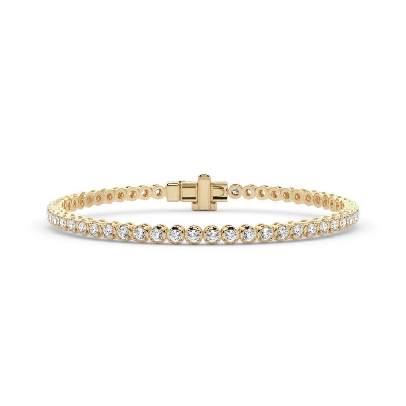 Lab Grown Diamond Tennis Bracelet in 14K Yellow Gold (3 ct. tw.) – Image 1 of 4