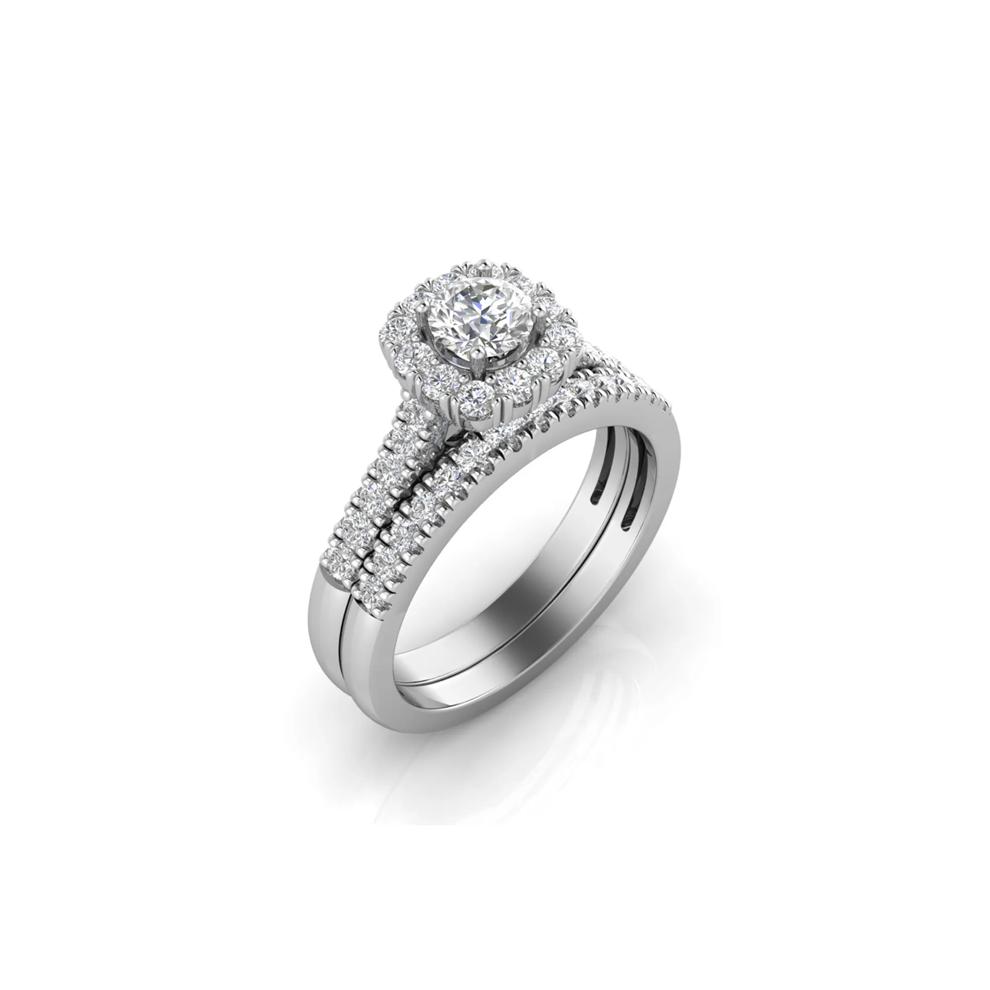 Lab Grown Diamond Engagement Ring Set in 10K White Gold (1 ct. tw.)  – Image 5 of 6