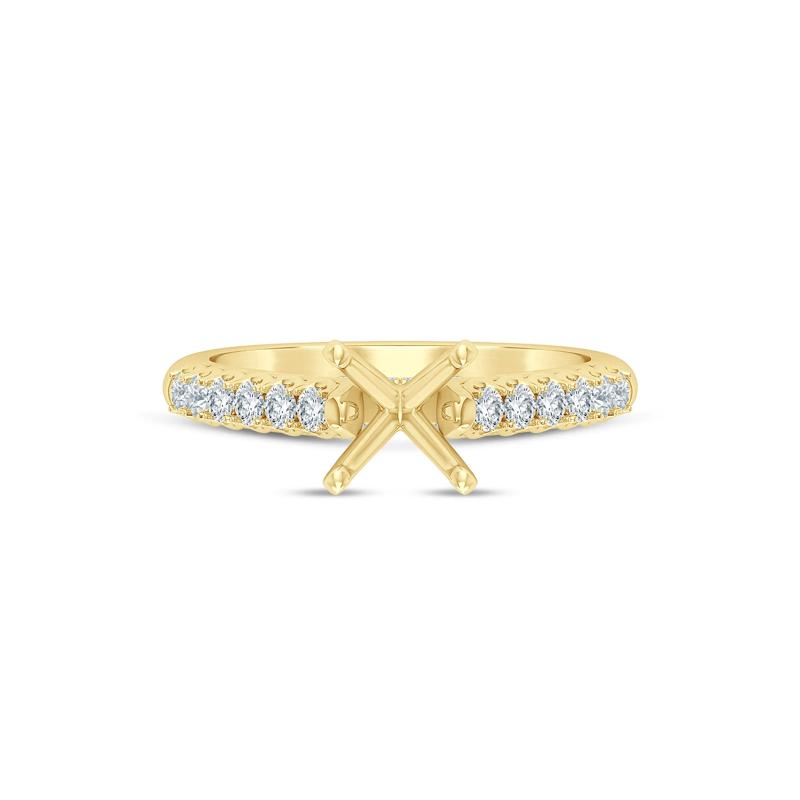Lab Grown Diamond Semi-Mount Ring in 14K Yellow Gold &#40;1/2 ct. tw.&#41; – Image 2 of 6