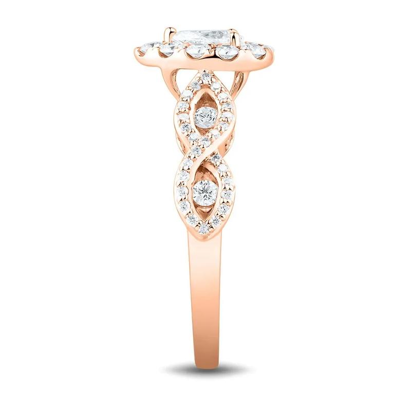 1 ct. tw. Diamond Engagement Ring in 14K Rose Gold – Image 3 of 3
