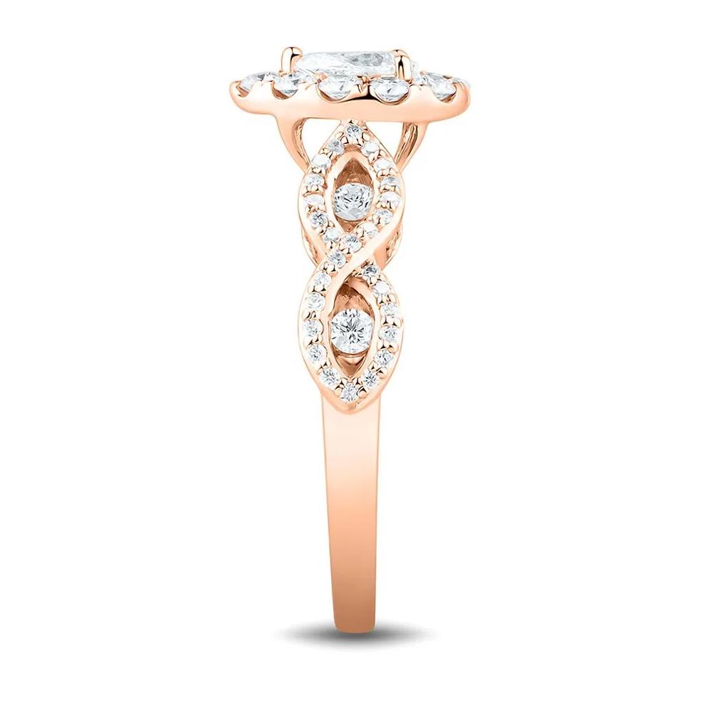 1 ct. tw. Diamond Engagement Ring in 14K Rose Gold – Image 3 of 3