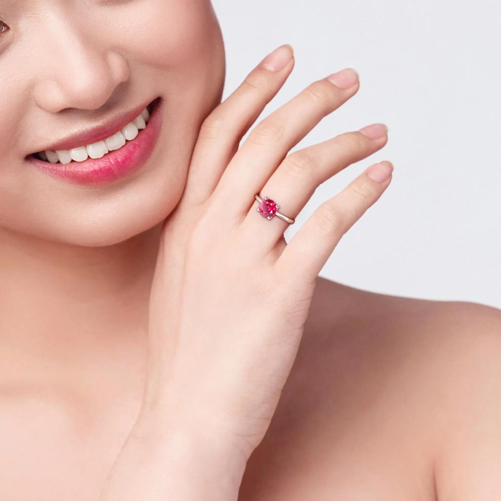 Ruby Ring in Sterling Silver – Image 5 of 6