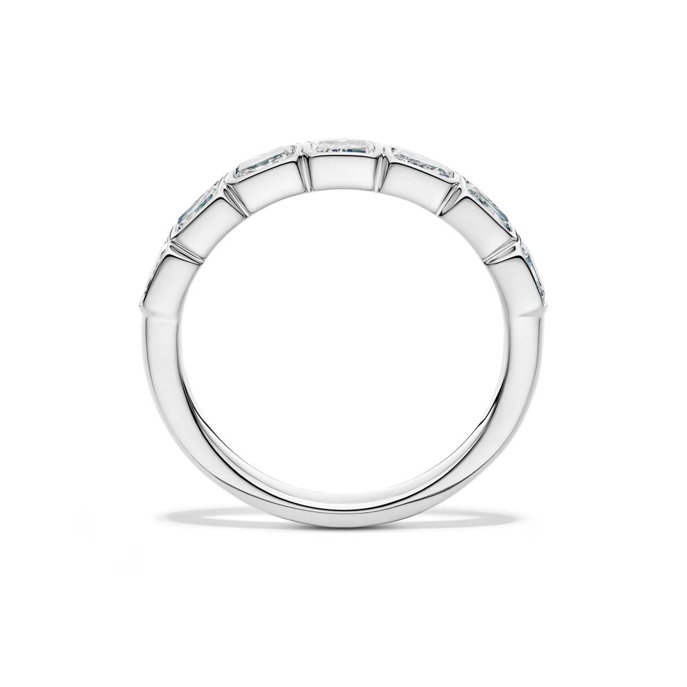 Lab Grown Diamond Radiant-Cut Bezel-Set Anniversary Band in 10K White Gold (1 ct. tw.) – Image 2 of 4