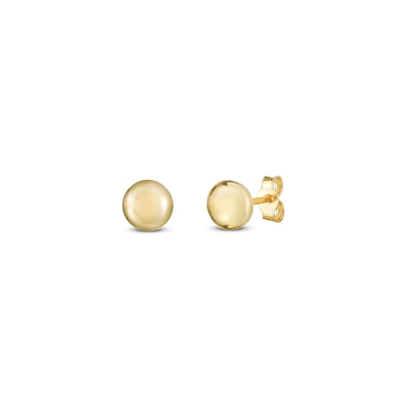 Polished Round Stud Earrings in 14K Yellow Gold – Image 1 of 1