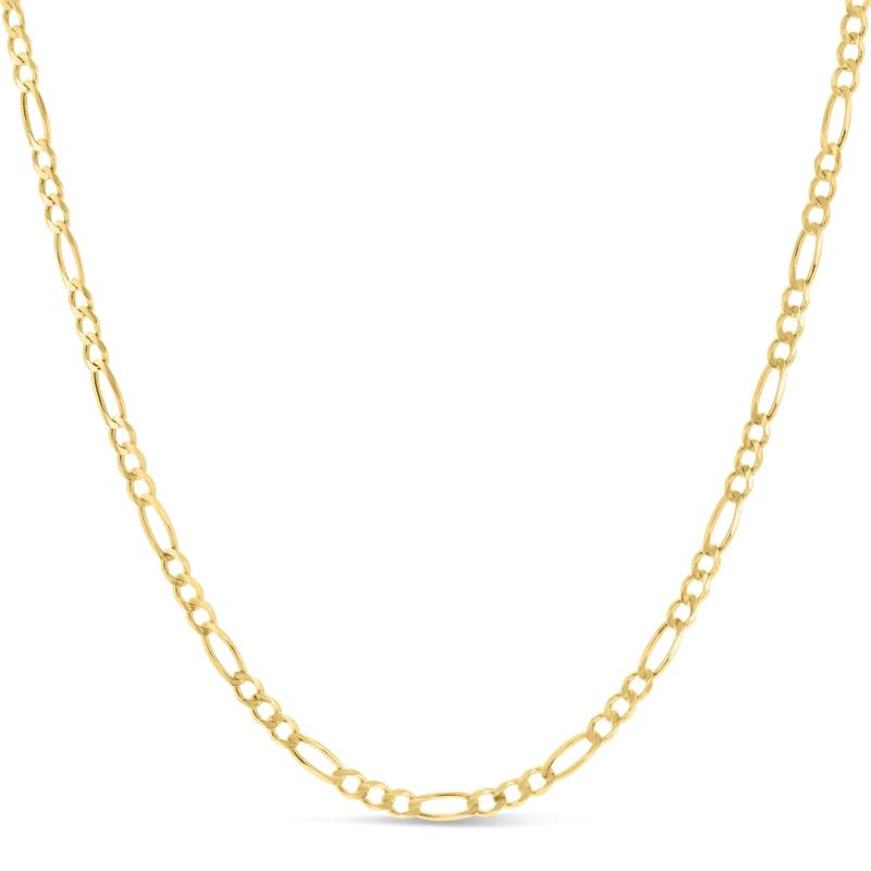 Solid Figaro Chain in 14K Yellow Gold, 3.8MM, 18&rdquo; – Image 1 of 4