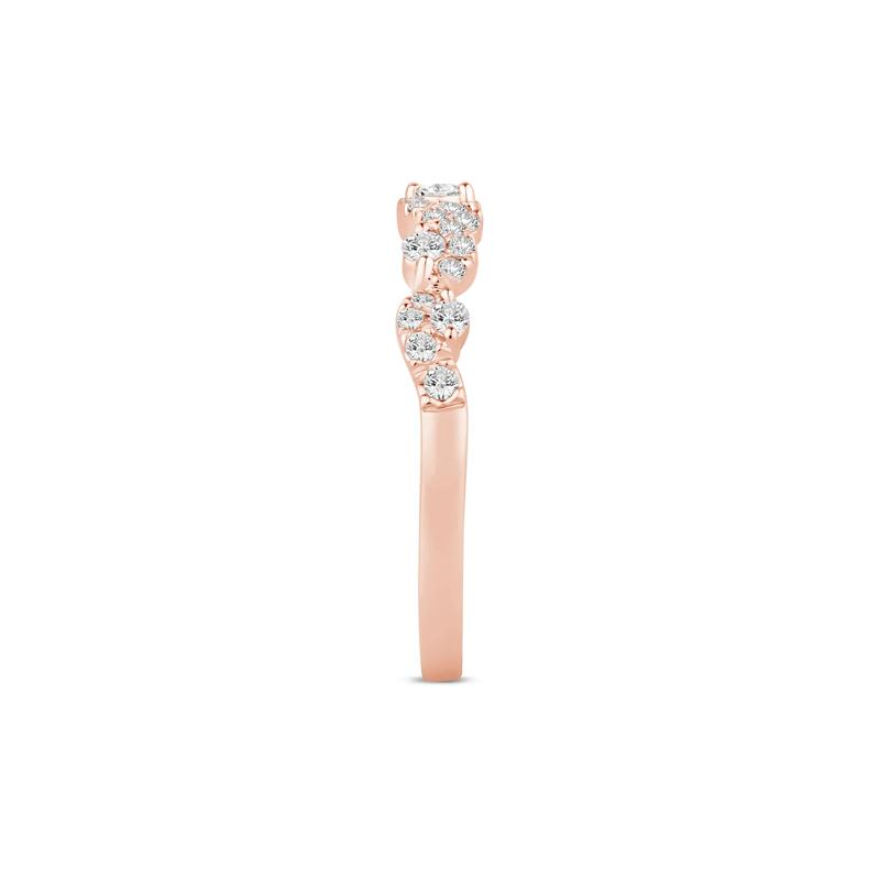 Lab Grown Diamond Swirl Band in 14K Rose Gold (1/3 ct. tw.)  – Image 3 of 3
