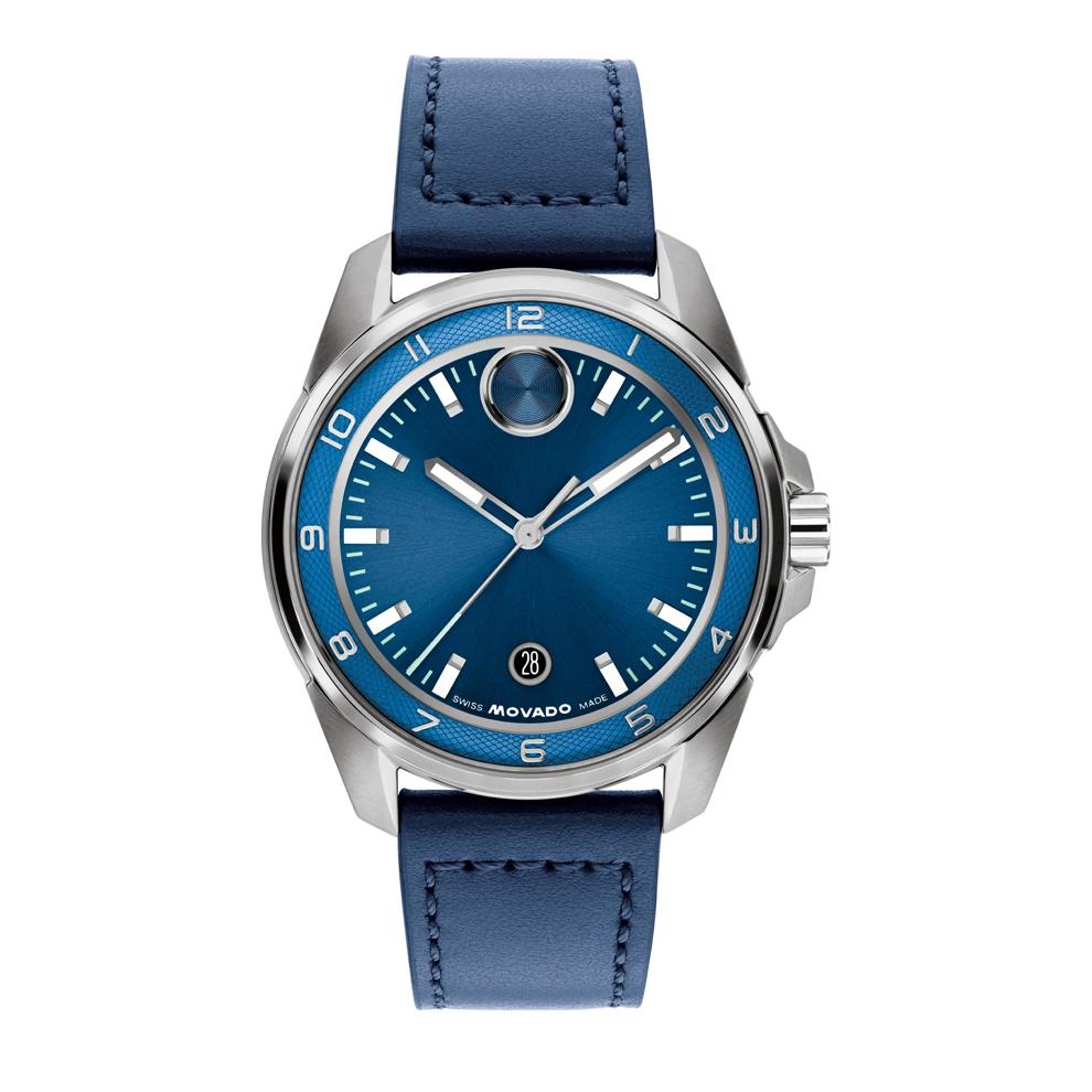 Men's Verso S Watch in Navy Leather – Image 1 of 3