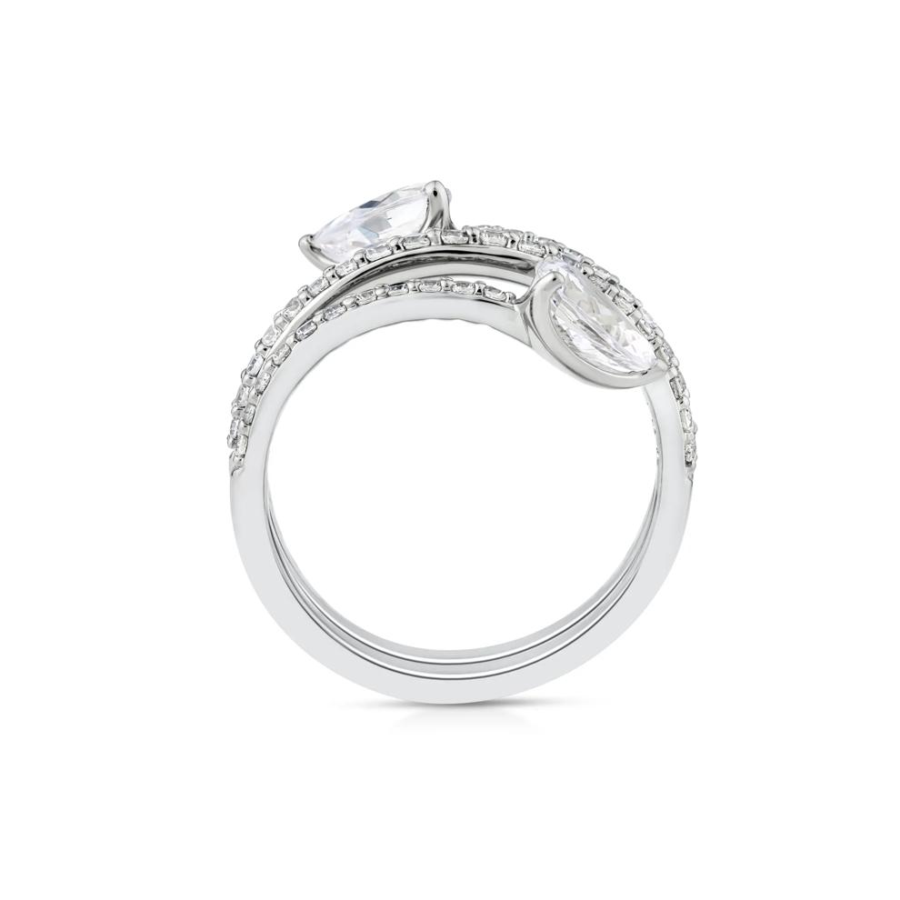 Lab Grown Diamond Wrap Ring in 10K White Gold (1 1/2 ct. tw.) – Image 2 of 3