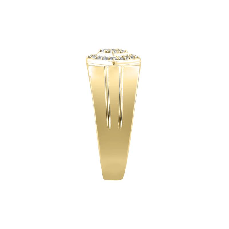 Lab Grown Diamond Men&#39;s Ring in 10K Yellow Gold &#40;1/4 ct. tw.&#41; – Image 3 of 3