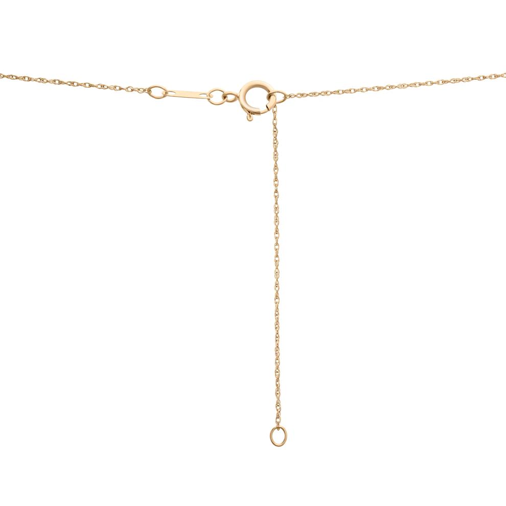 Ruby Open Heart Pendant in 10K Yellow Gold – Image 4 of 4