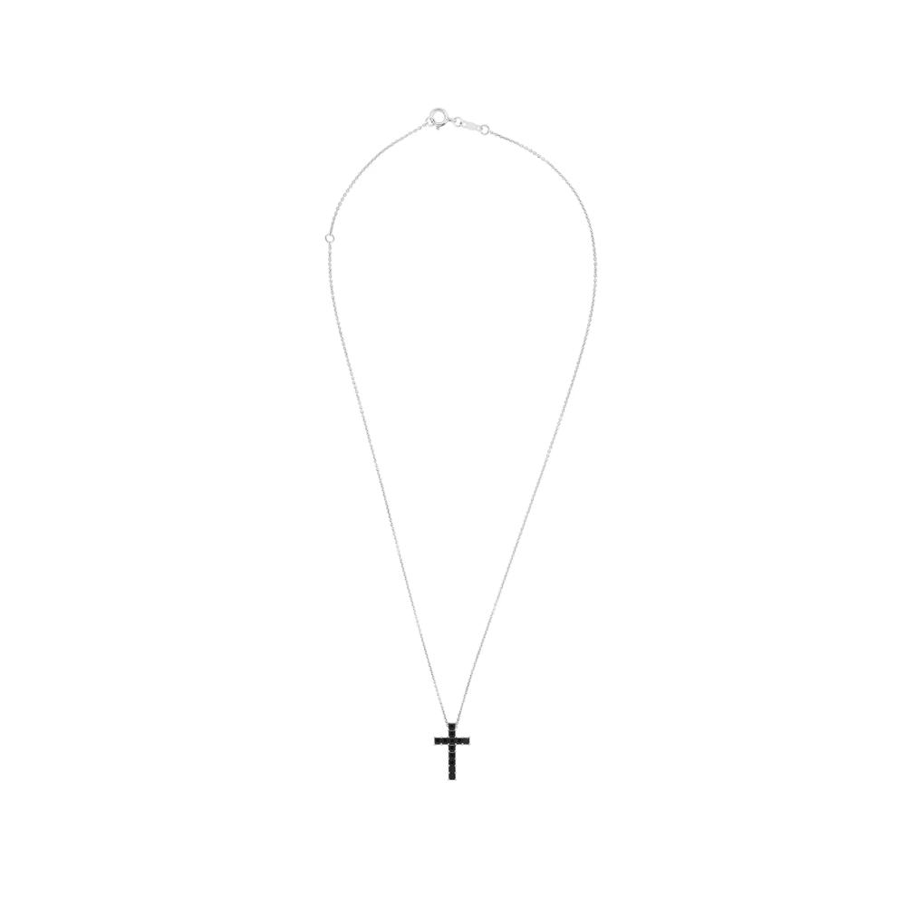 Onyx Cross Pendant in Sterling Silver – Image 3 of 4