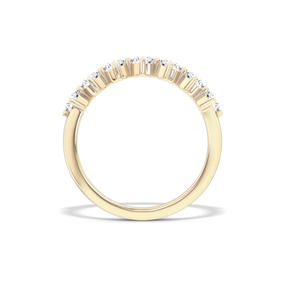 Lab Grown Diamond Seven-Stone Band in 10K Yellow Gold (3/4 ct. tw.) – Image 2 of 4