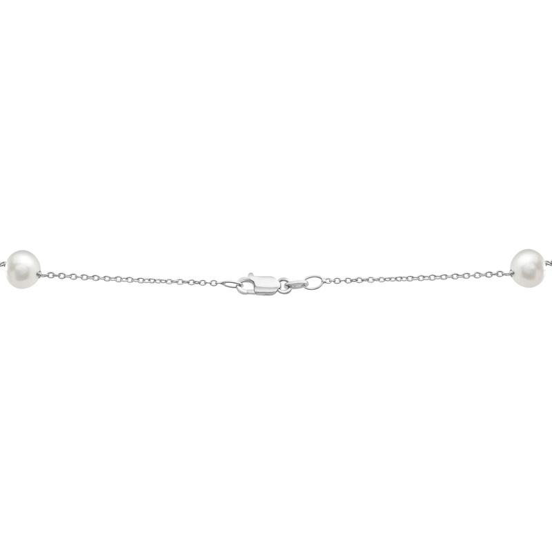 Freshwater Cultured Pearl Earring, Bracelet and Necklace Box Set in Sterling Silver – Image 5 of 7