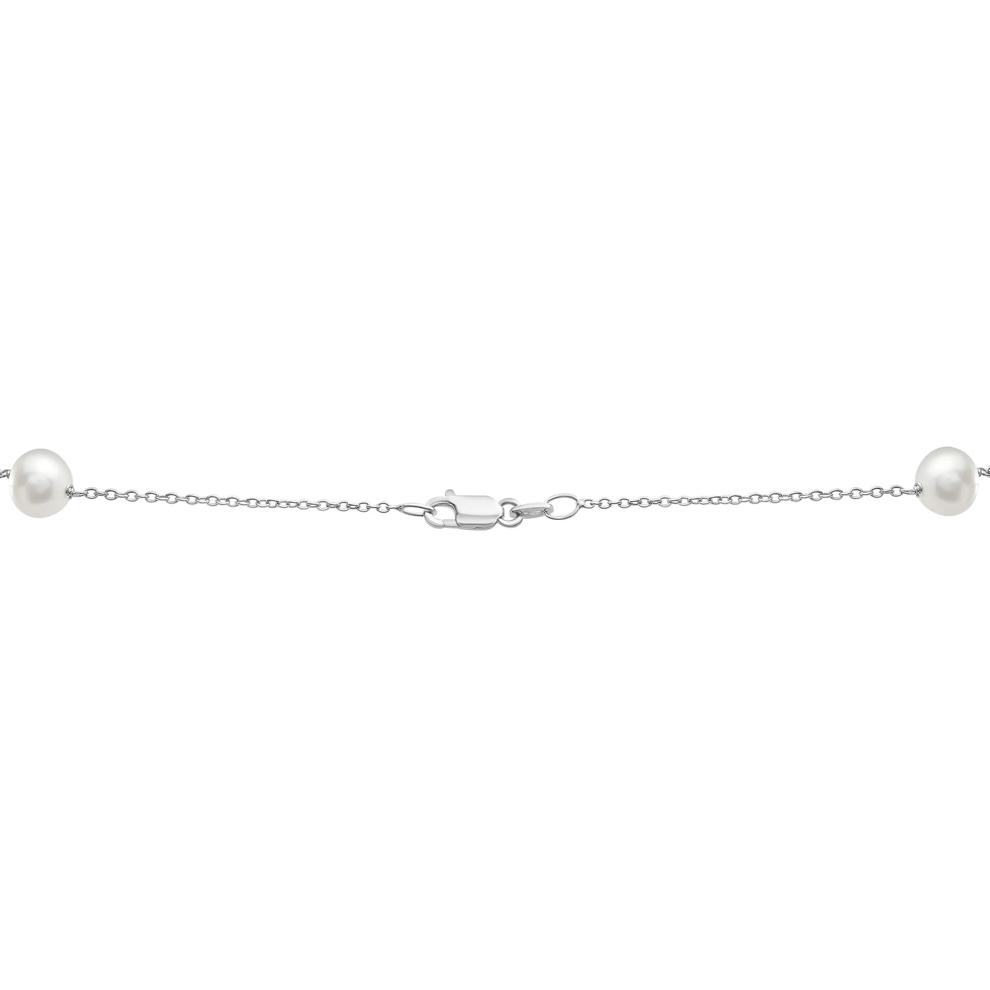 Freshwater Cultured Pearl Earring, Bracelet and Necklace Box Set in Sterling Silver – Image 5 of 7