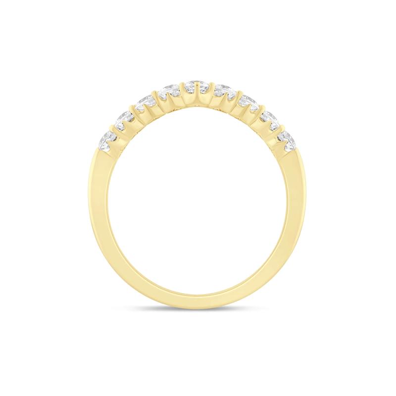 Lab Grown Diamond Chevron Band in 14K Yellow Gold &#40;1/2 ct. tw.&#41; – Image 2 of 3