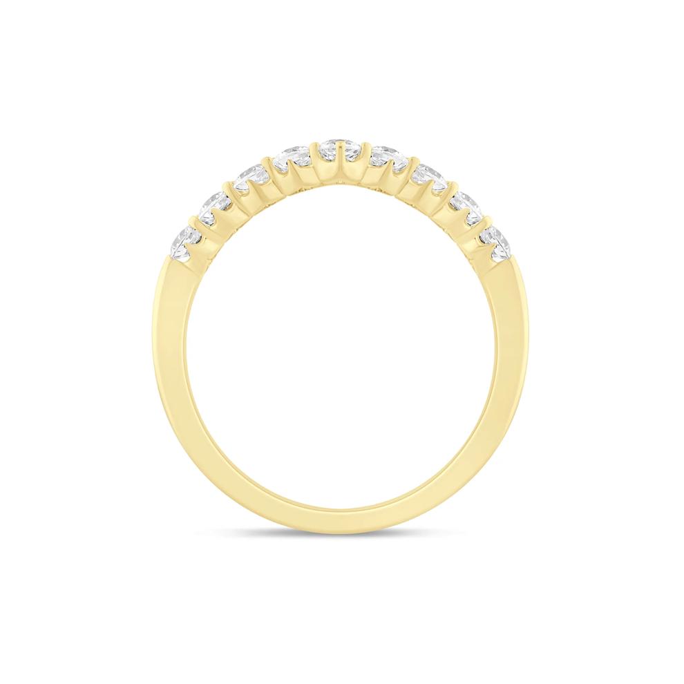 Lab Grown Diamond Chevron Band in 14K Yellow Gold (1/2 ct. tw.) – Image 2 of 3
