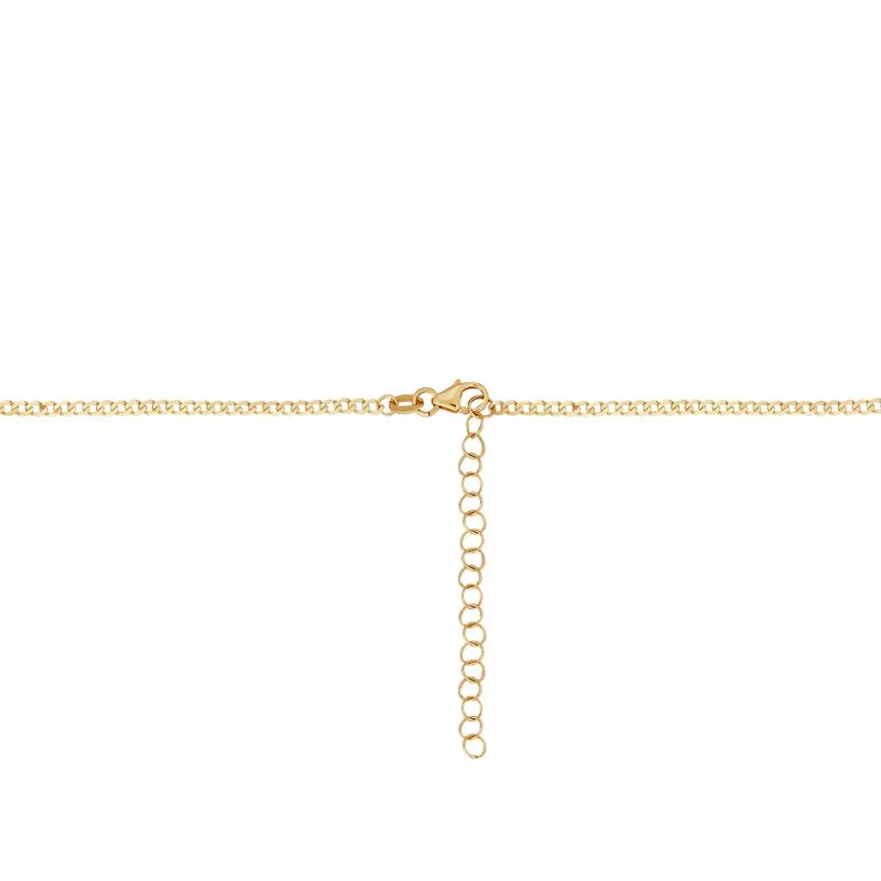Love Curb Chain Necklace in 10K Yellow Gold – Image 3 of 3